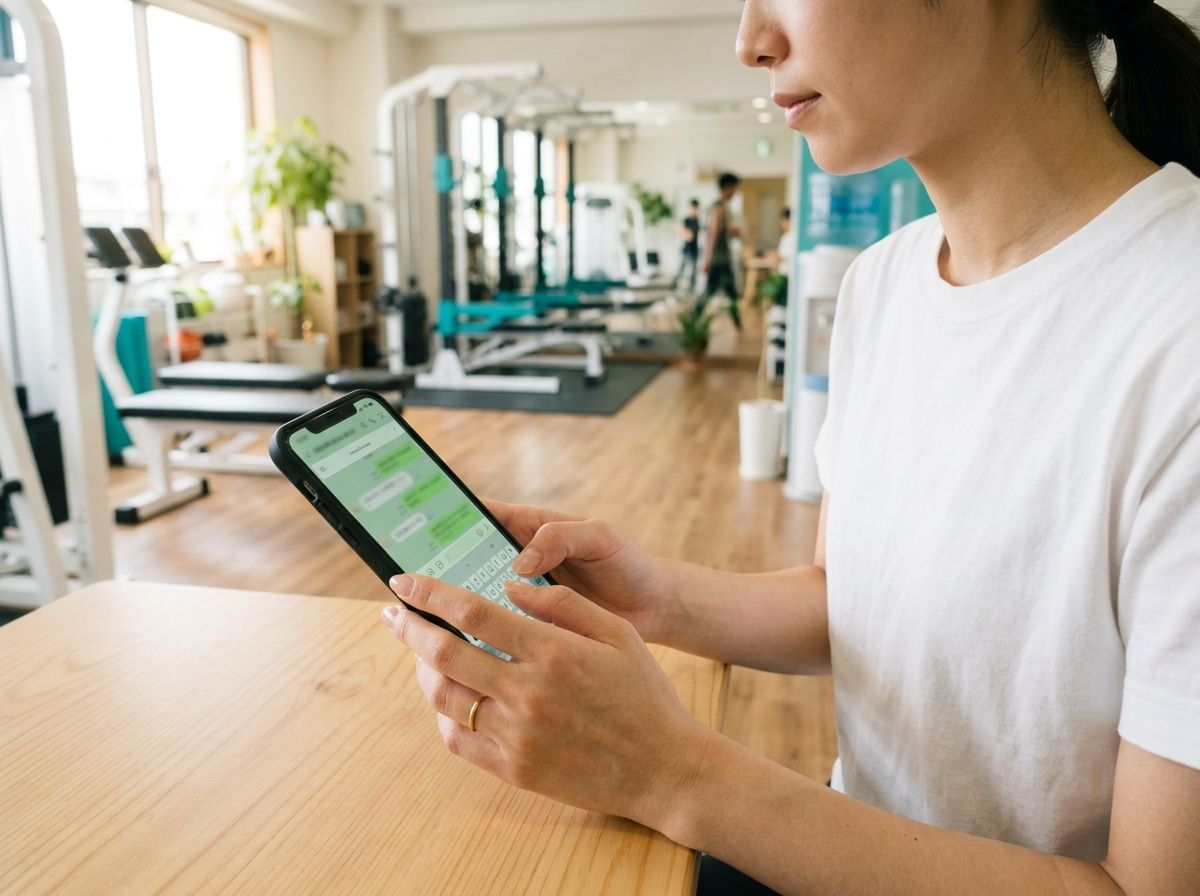 実写:LINEで予約する手元