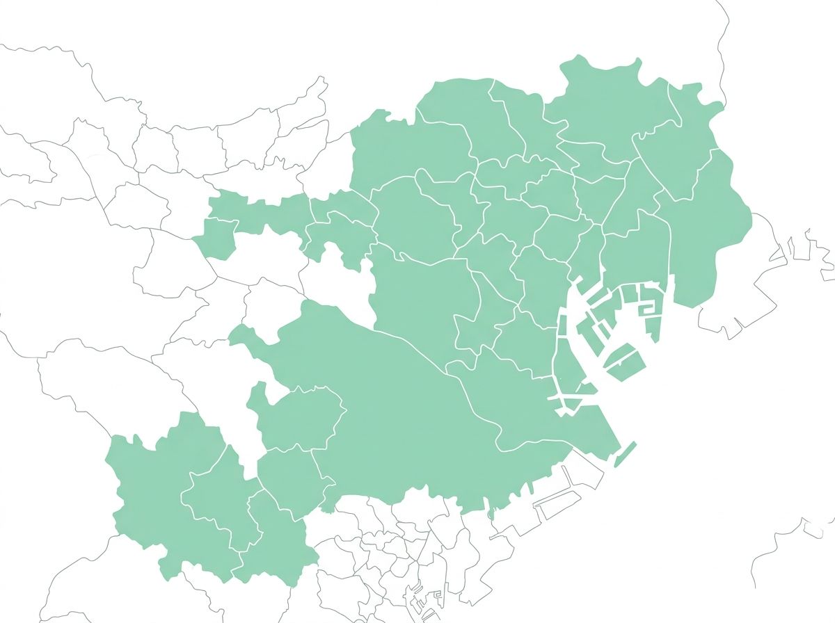 画像スロット:対応エリア塗り地図
