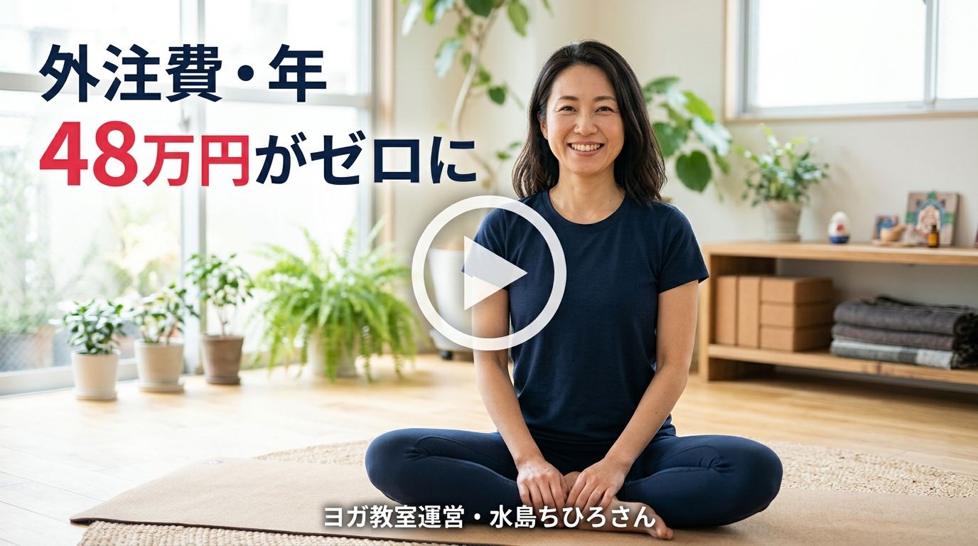 動画サムネイル「外注費・年48万円がゼロに」