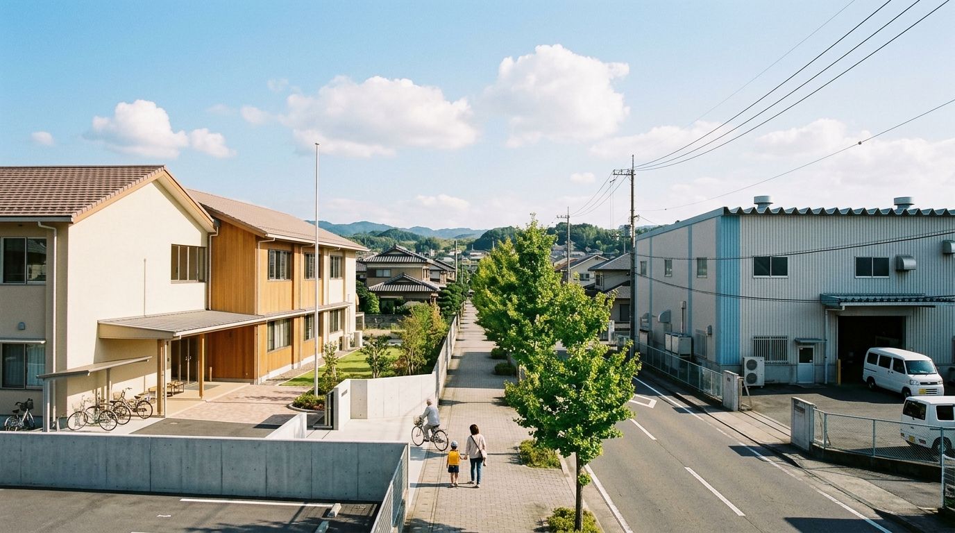 写真: 施工実績(岡崎市内の学校・工場)