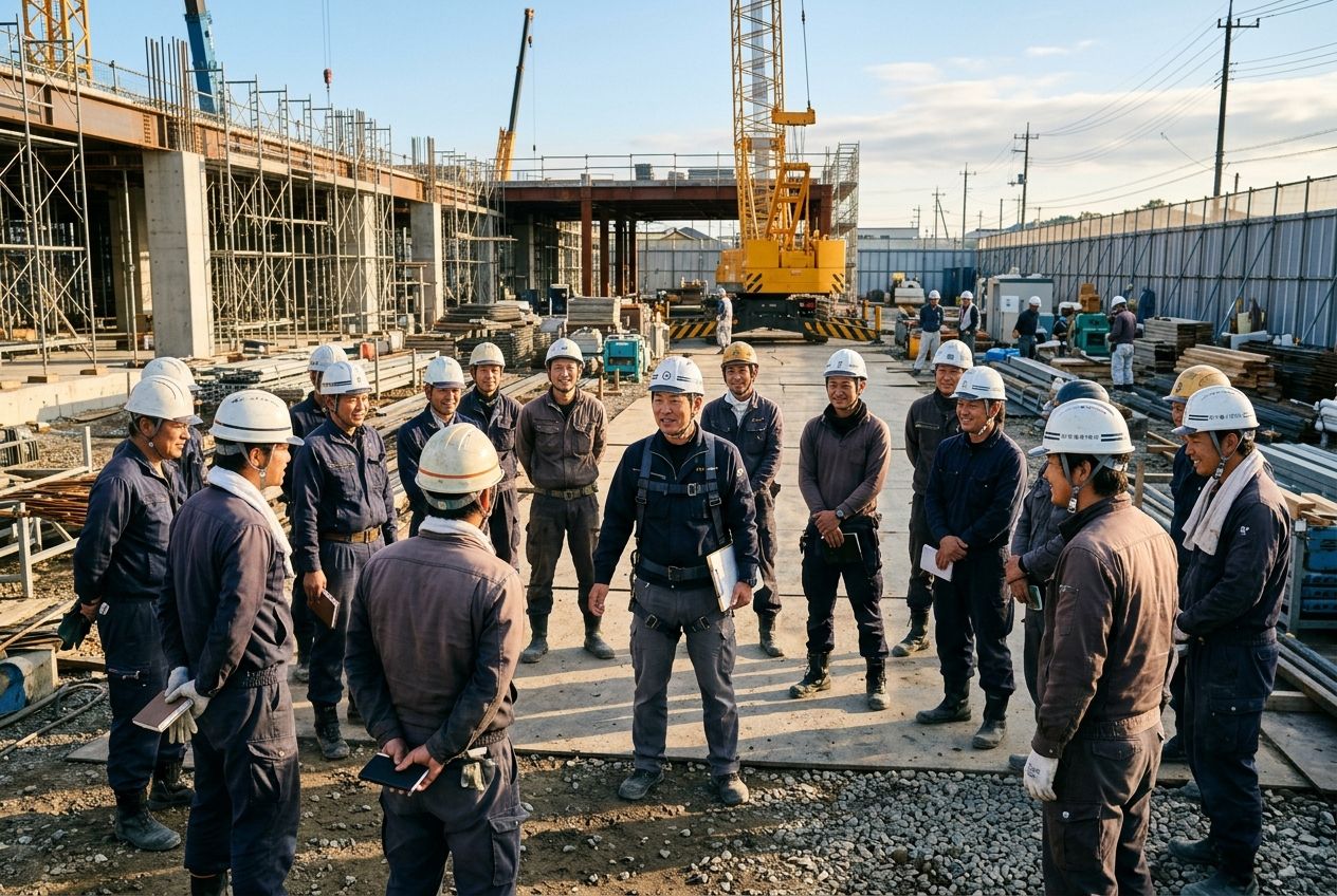写真: 8:00 朝礼・KY活動