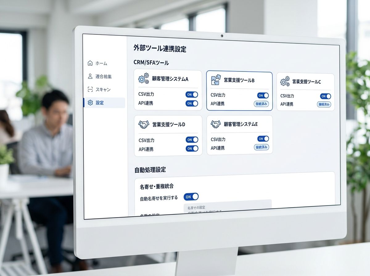 連携設定画面