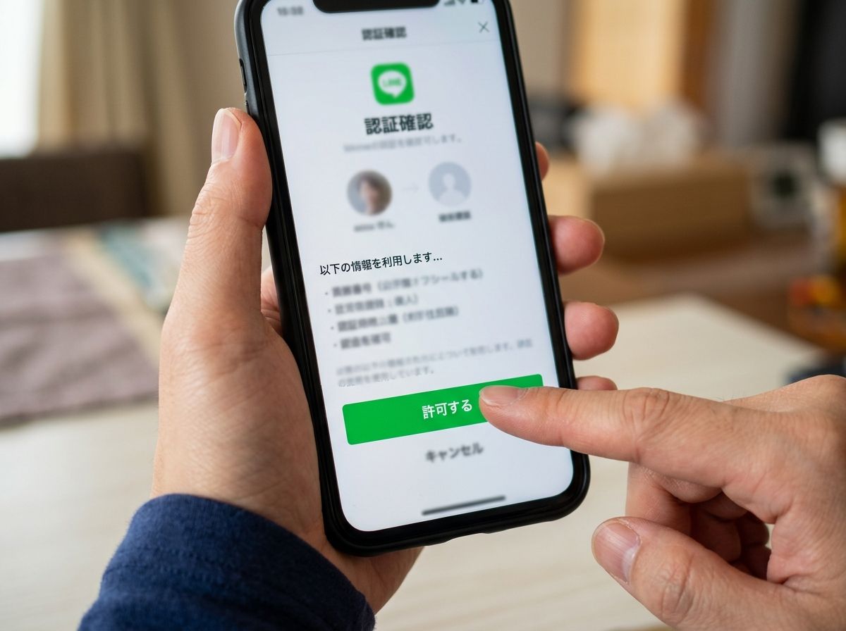 IMG: 手順3「許可する」を押す画面