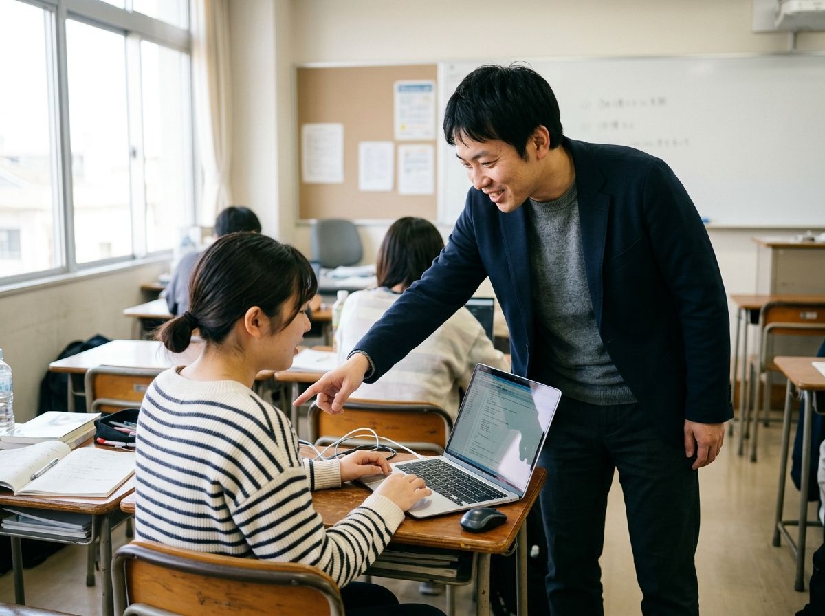 IMG: 講師・真田ユウキ教室での指導スナップ（架空人物）