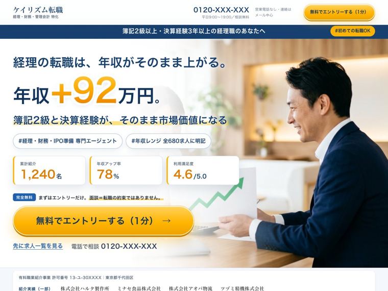 稼ぐ系のデモLP